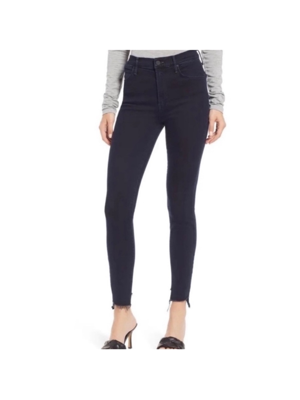 MOTHER High-Rise Skinny Ankle Jeans. Has stretch